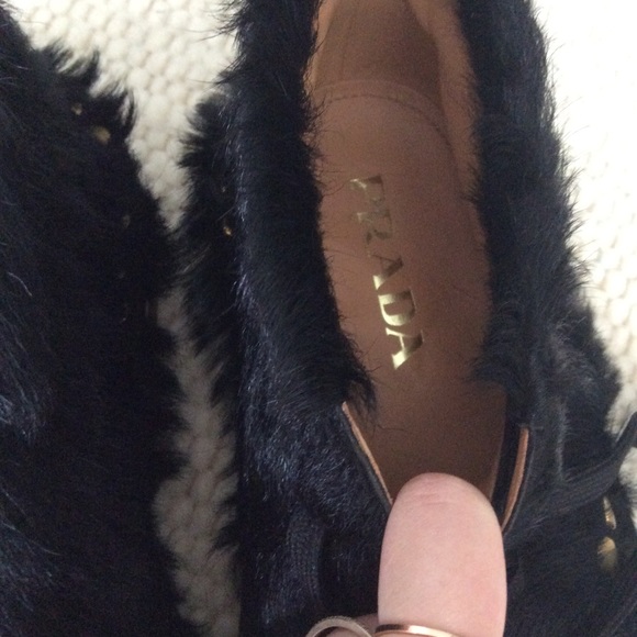 Prada Embellished real Fur Desert Boot Sold Out - Picture 6 of 14